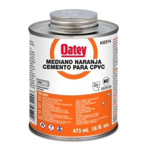 Pegamento CPVC Mediano Naranja 1/8 Gl (16 oz) OATEY