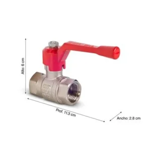 Valvula Esférica Jardín Cromado 150lbs 1" Art.34/334 CIM-VAL